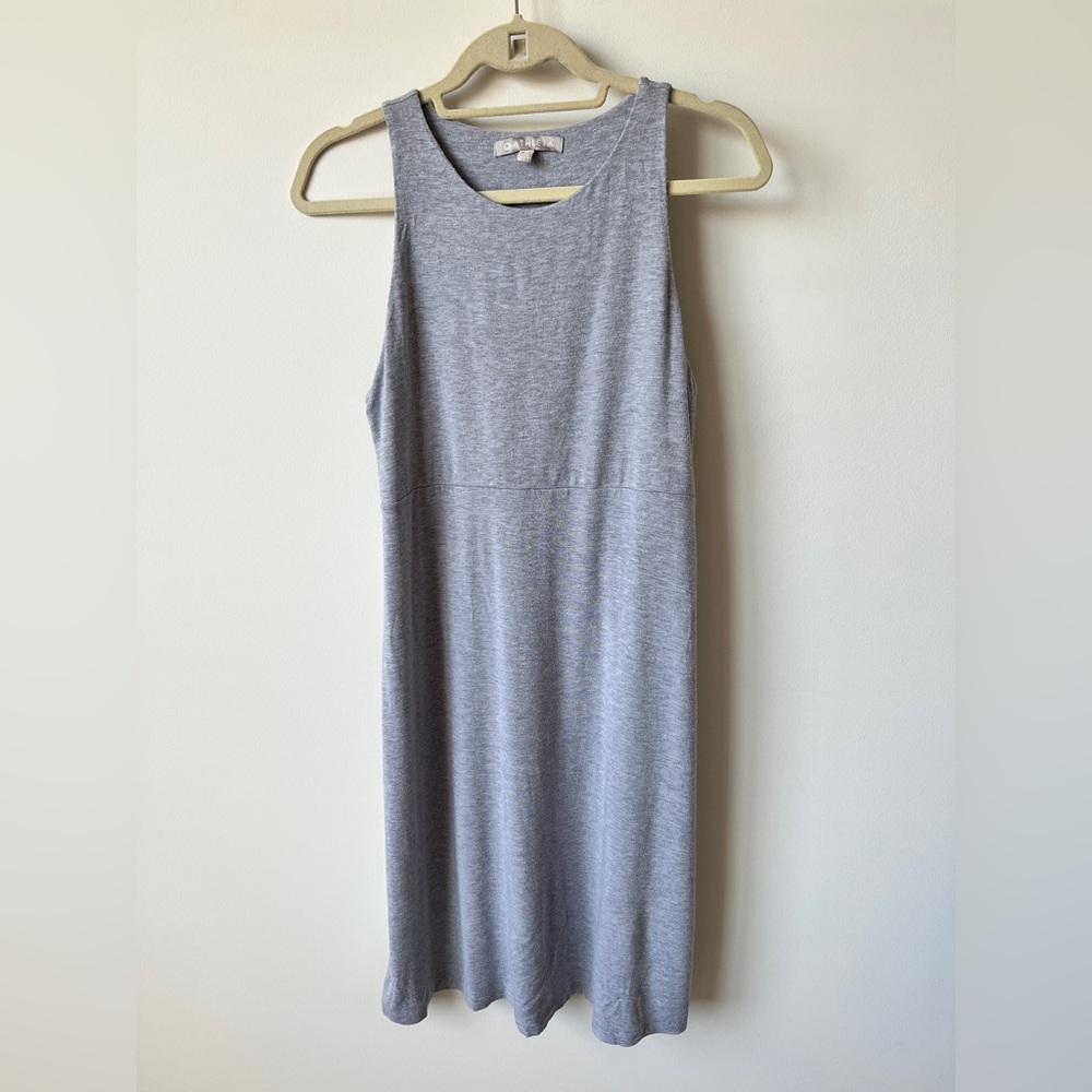 Athleta Gray Sleeveless Midi Tank Dress Size M